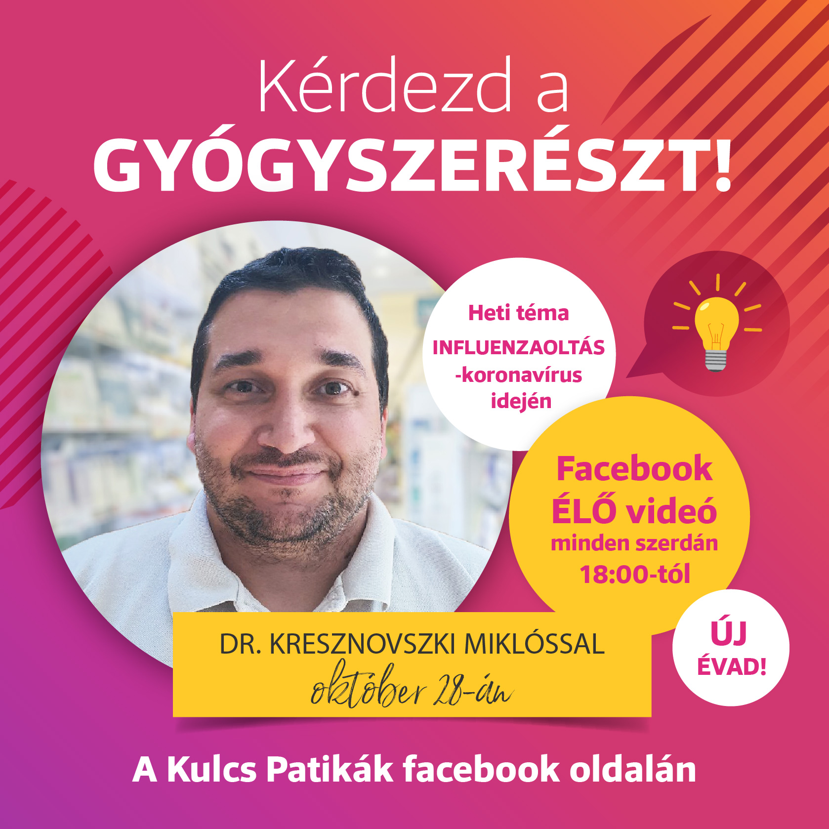 Kérdezd a gyógyszerészt a Facebookon ÉLŐBEN!