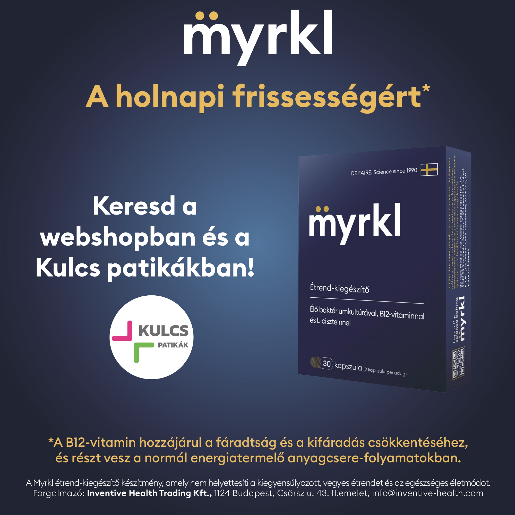 MYRKL – A holnapi frissességért - ÚJ TERMÉK! MYRKL – A holnapi frissességért - ÚJ TERMÉK!