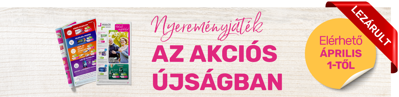 Nyereményjáték az akciós újságban - április