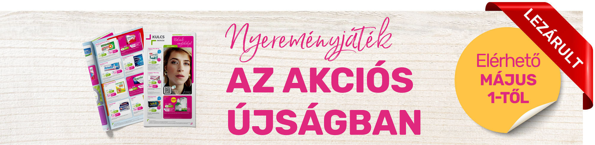 Nyereményjáték az akciós újságban – 2024. május