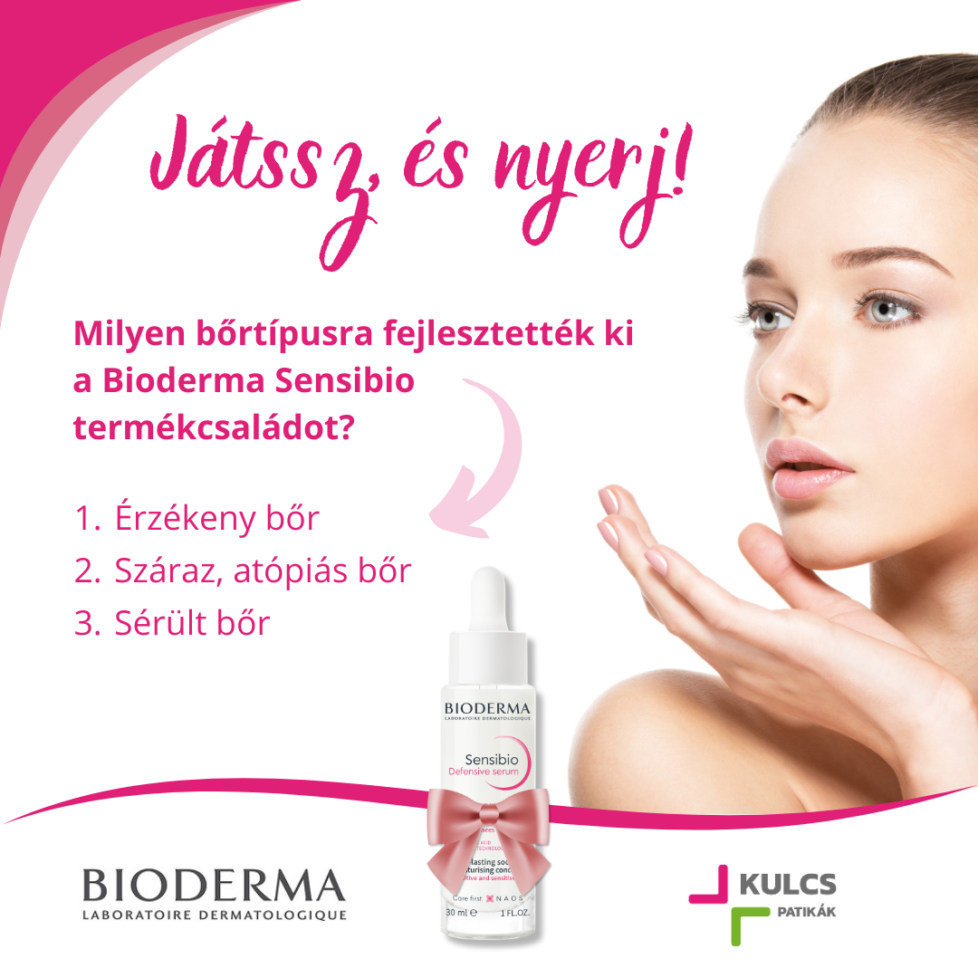 Játssz, és nyerj a Bioderma és a Kulcs Patikák játékán!