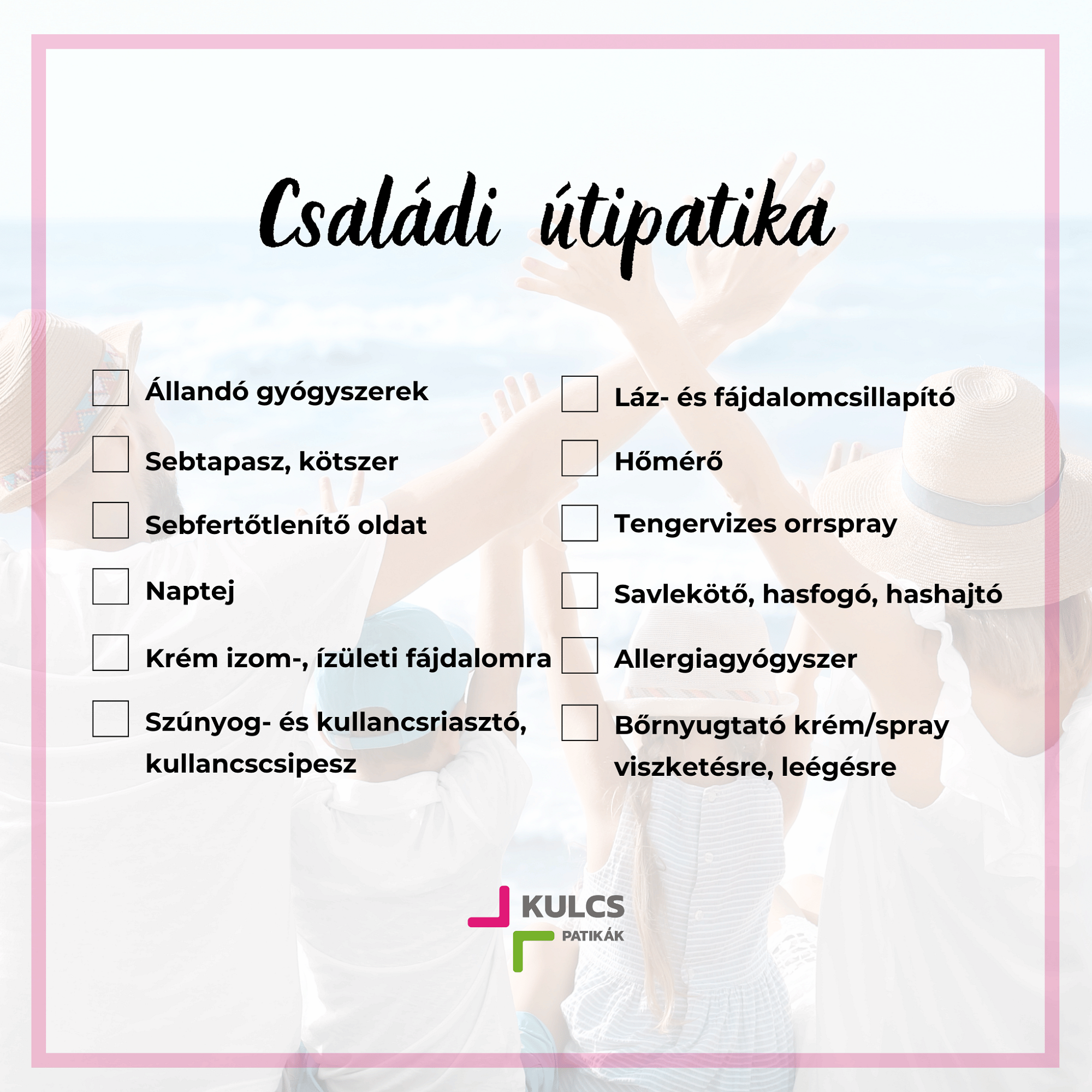 Mi kerüljön a nyári útipatikába? Itt a lista
