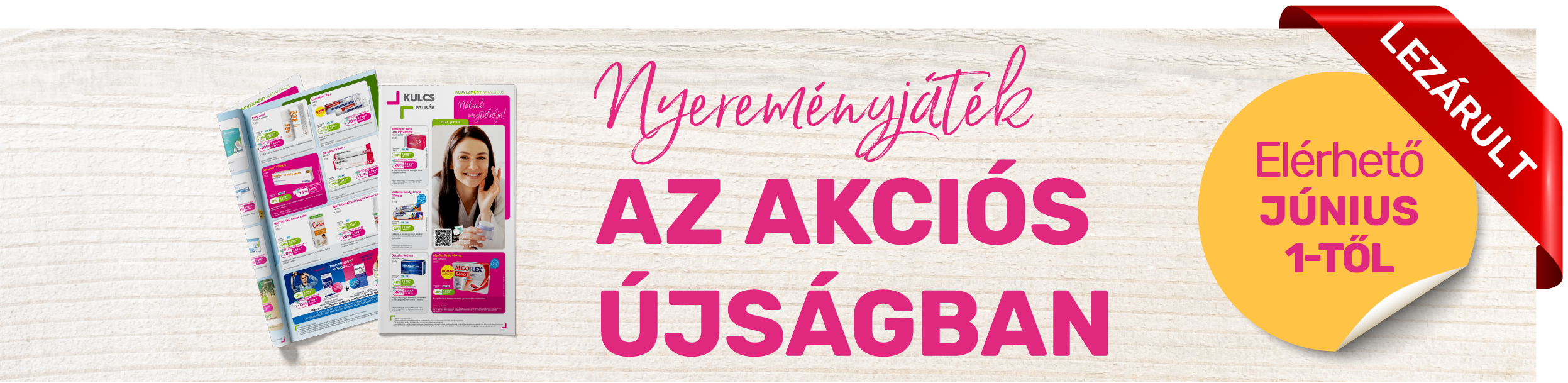 Nyereményjáték az akciós újságban – 2024. június