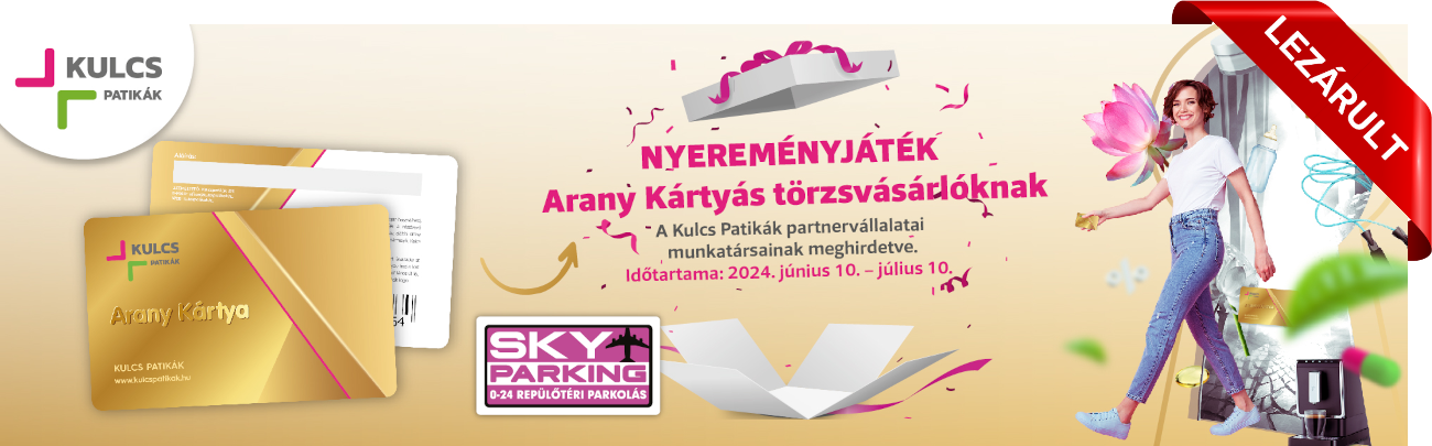 Nyereményjáték Arany Kártyás törzsvásárlóknak