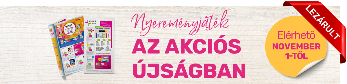 Nyereményjáték az akciós újságban – 2024. november