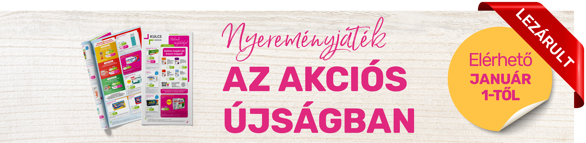 Nyereményjáték az akciós újságban – 2025. január