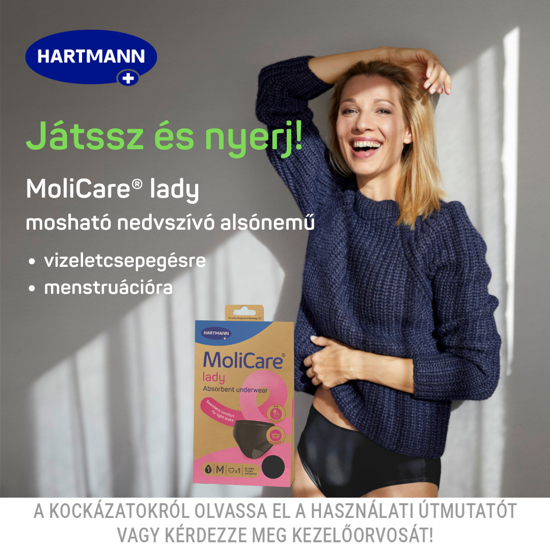 Nyerj MoliCare® lady mosható női nedvszívó alsóneműt!