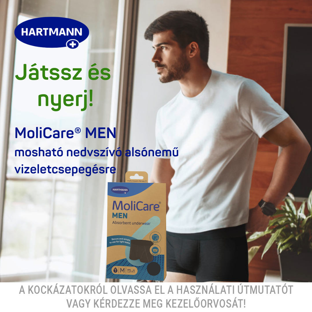 Játék: MoliCare® Men mosható férfi nedvszívó alsóneműt nyerhetsz
