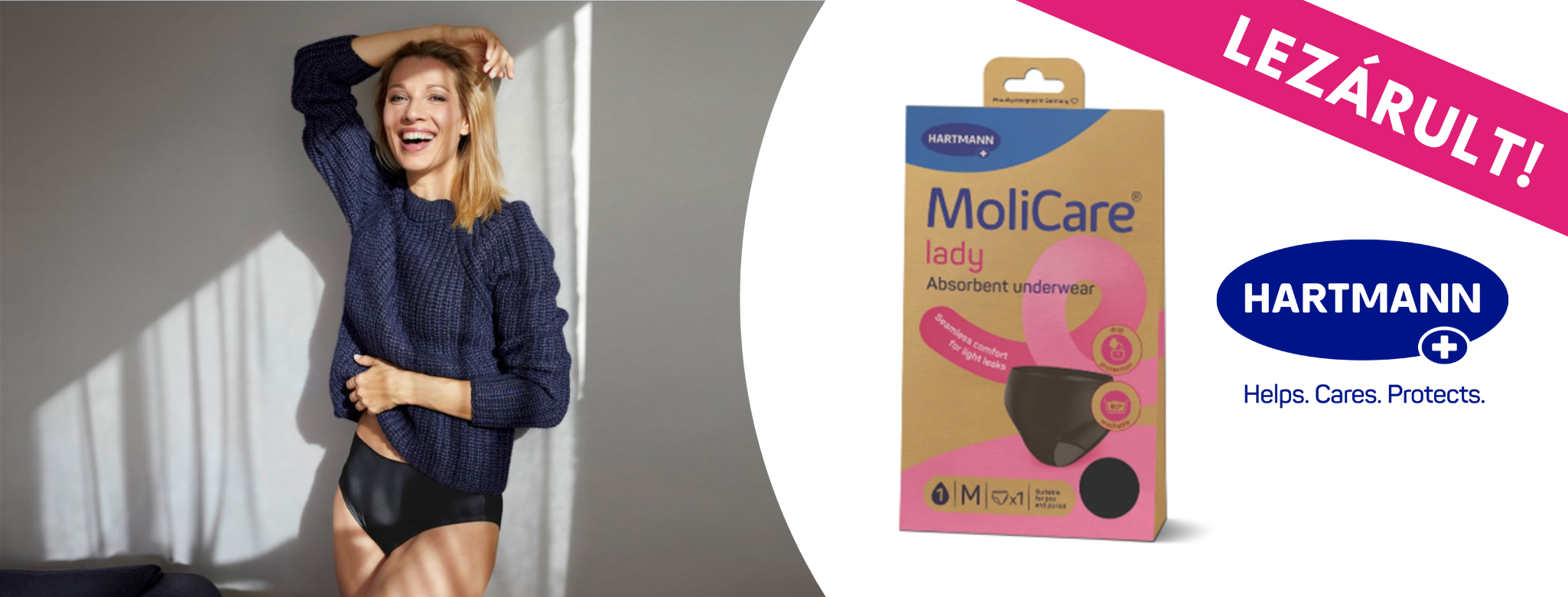 Nyerj MoliCare® lady mosható női nedvszívó alsóneműt!
