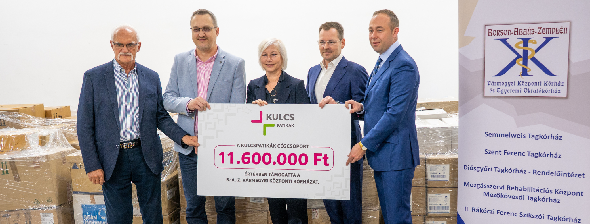 11,6 millió Ft értékű Kulcs adomány a miskolci kórháznak