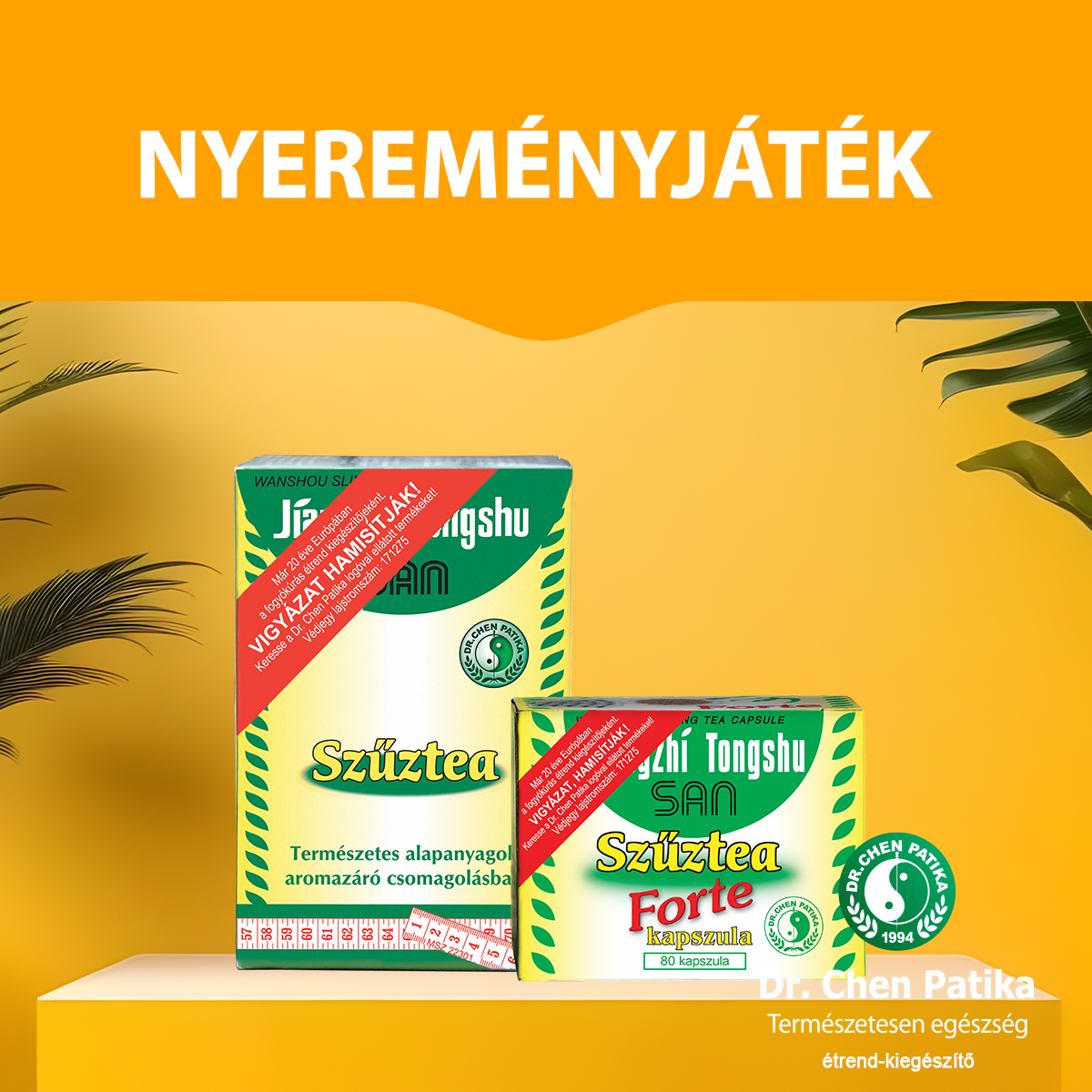 Nyerj Dr. Chen Szűztea ajándékcsomagot!