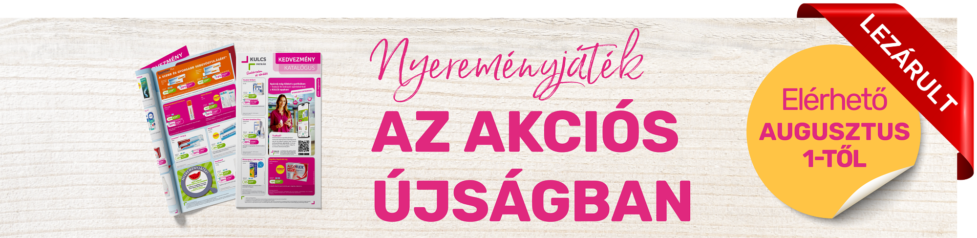 Nyereményjáték az akciós újságban – 2025. augusztus