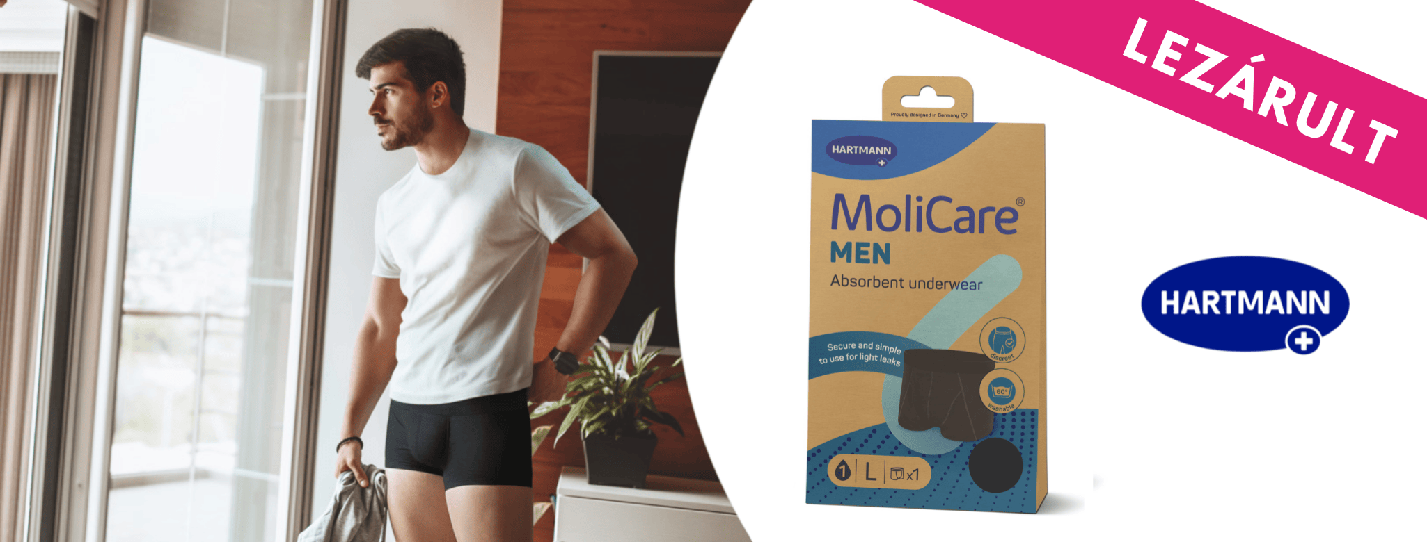 Nyerj MoliCare® Men mosható férfi nedvszívó alsóneműt!