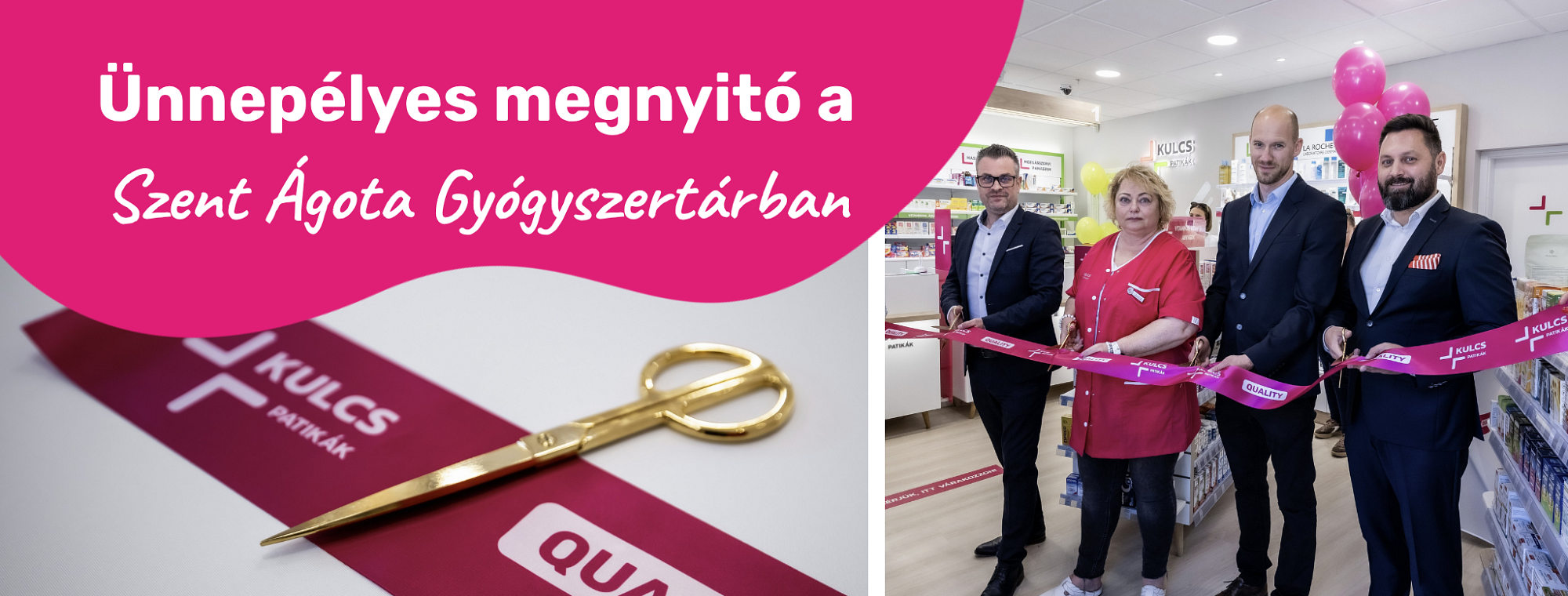 Ünnepélyes megnyitó a megújult Szent Ágota Gyógyszertárban