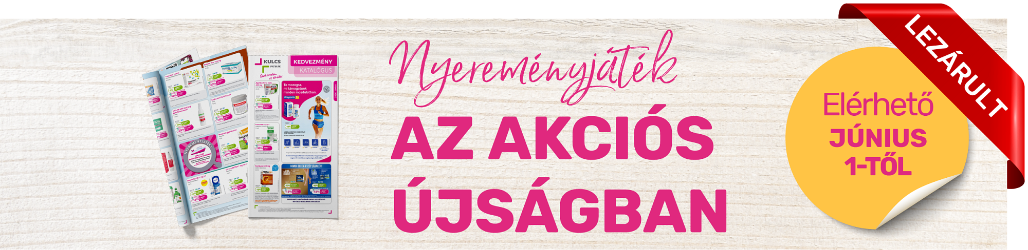 Nyereményjáték az akciós újságban – 2026. június